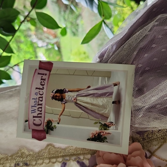 Girls What A Character! Princess Play Dress sz S 7/8 - Picture 4 of 10